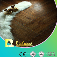 12mm HDF Embossed Hickory V-Grooved Waxed Edged Lamiante Flooring